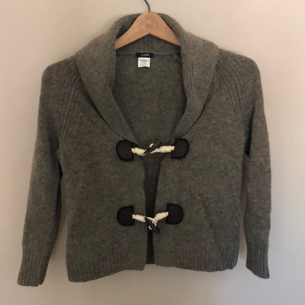 J Crew Toggle Sweater